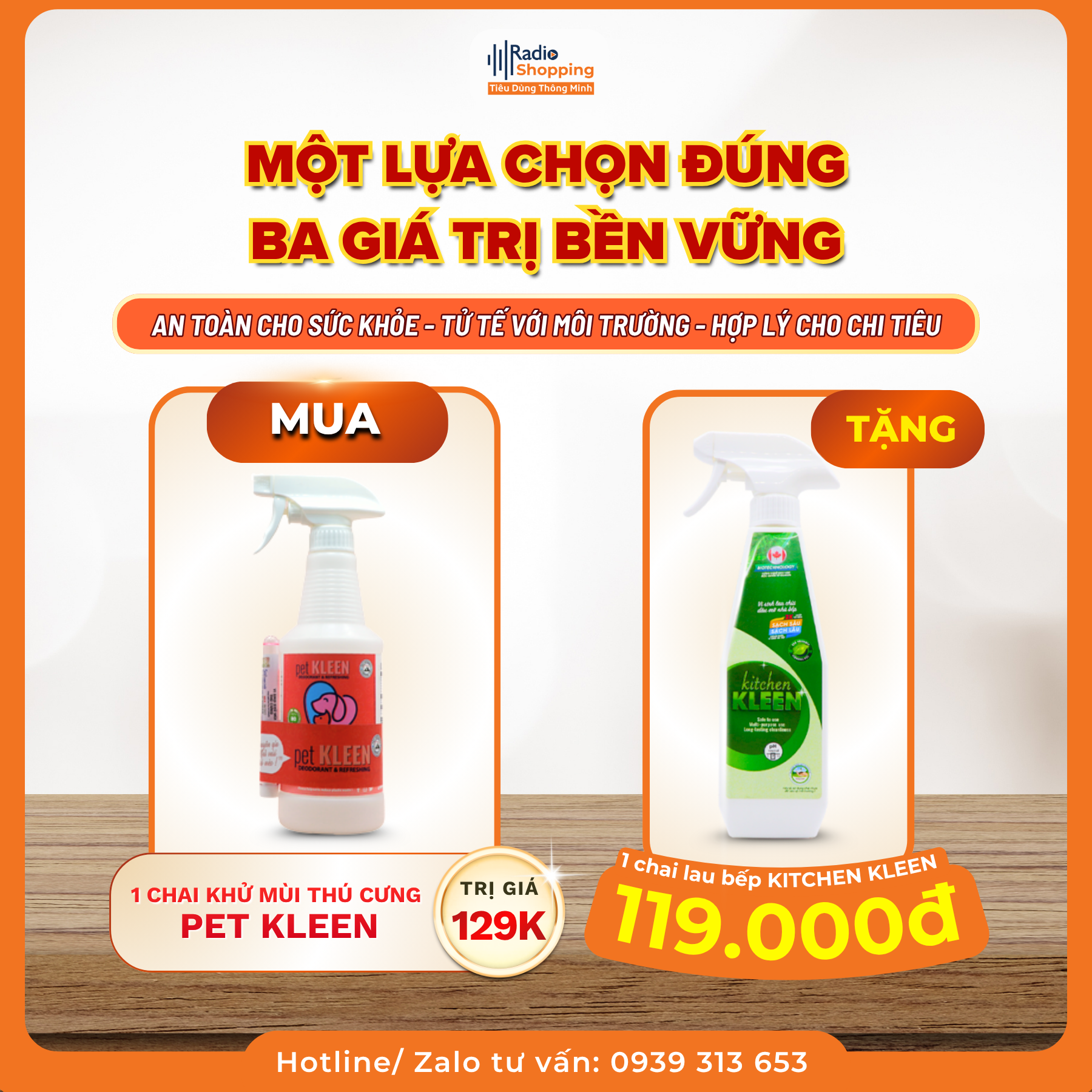🎁 Chương trình khuyến mãi khi mua sản phẩm PET KLEEN
